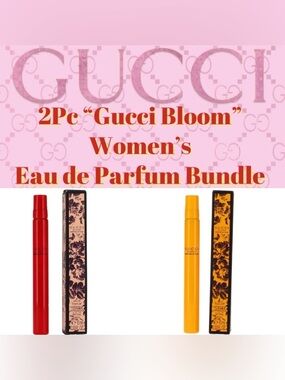 Gucci - 2Pc “Gucci Bloom” Women’s Eau de Parfum Bundle (10ml/ea) NEW